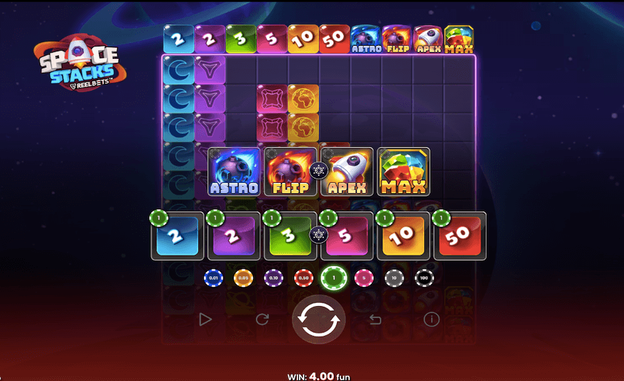 2. Space Stacks - Explore o universo com este slot inesquecível Push Gaming 