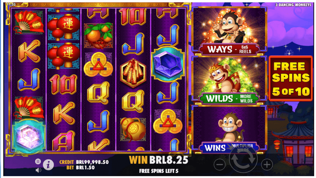 Jogar 3 Dancing Monkeys slot