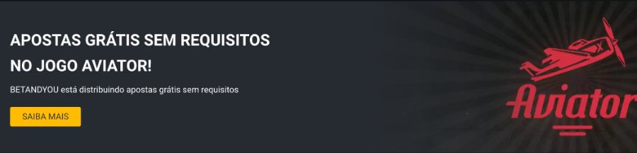Apostas Gratis Sem Requisitos Aviator Betandyou Brasil