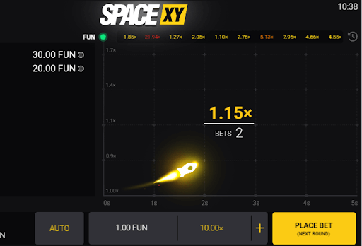 Apostas Múltiplas Space XY BR crash game