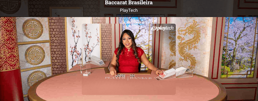 Baccarat Brasileira ao vivo Playtech