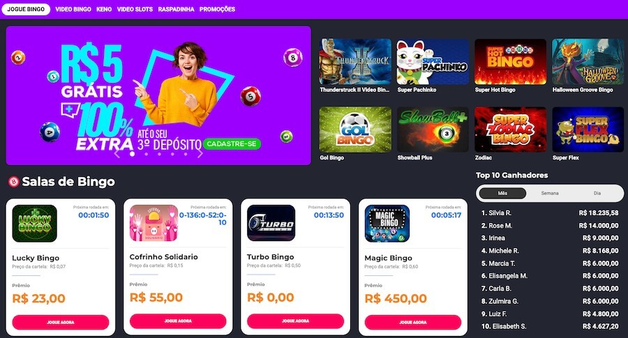 Betmotion oferece página de vídeo bingo para brasileiros
