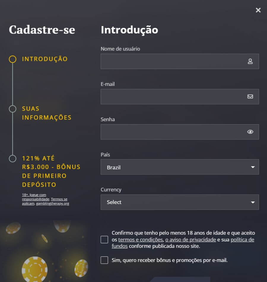 Cadastro_21 Casino