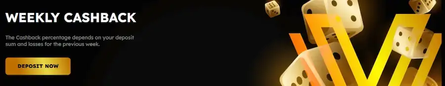 Cashback semanal do Vegas21 Casino.