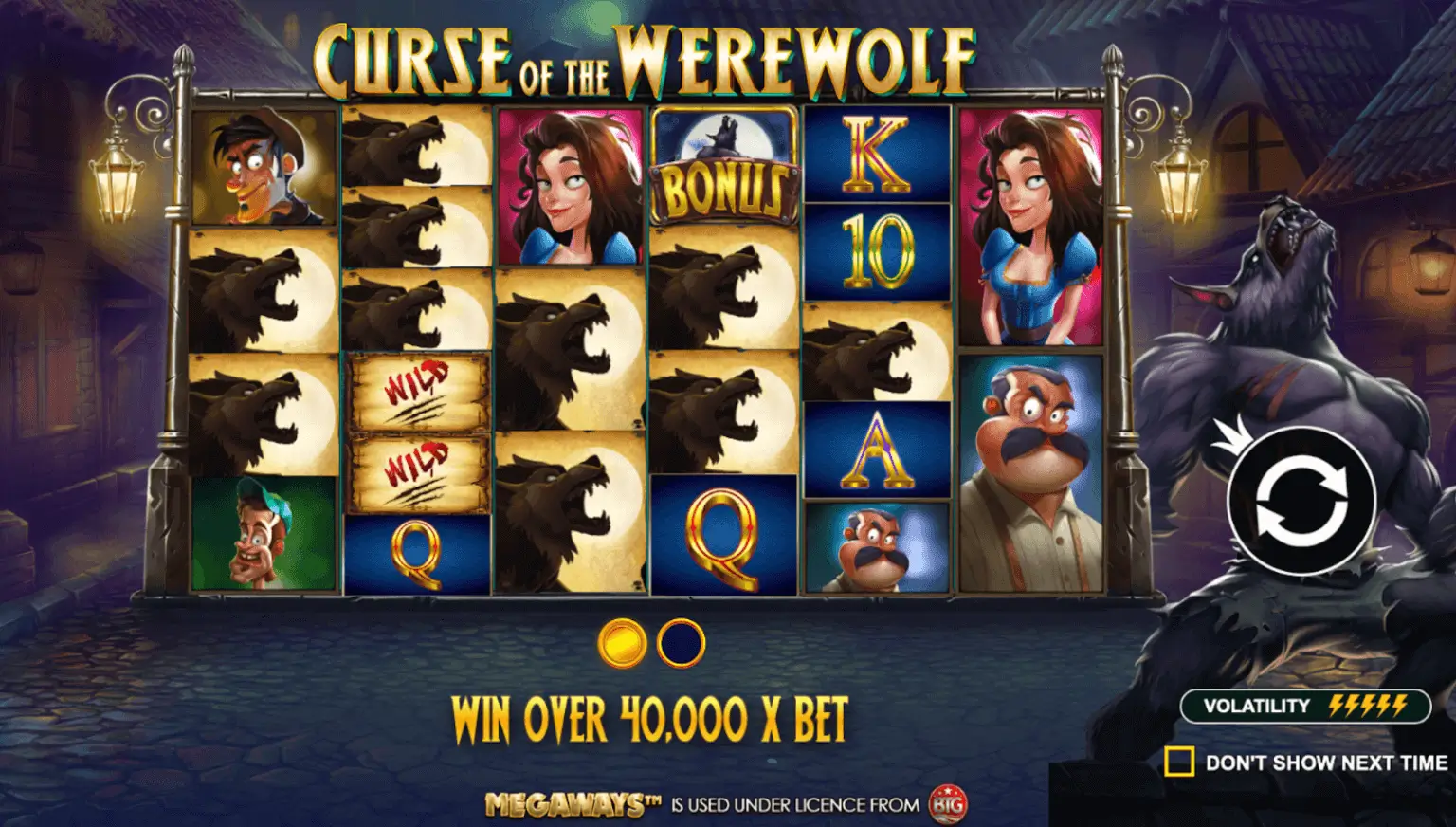 Curse of the Werewolf Megaways slot