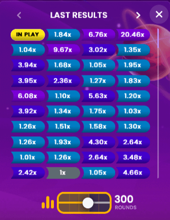 Estatísticas Spaceman BR crash game