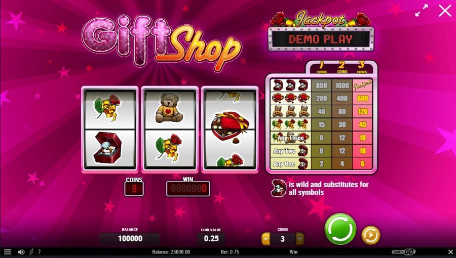 Gift shop slot demo