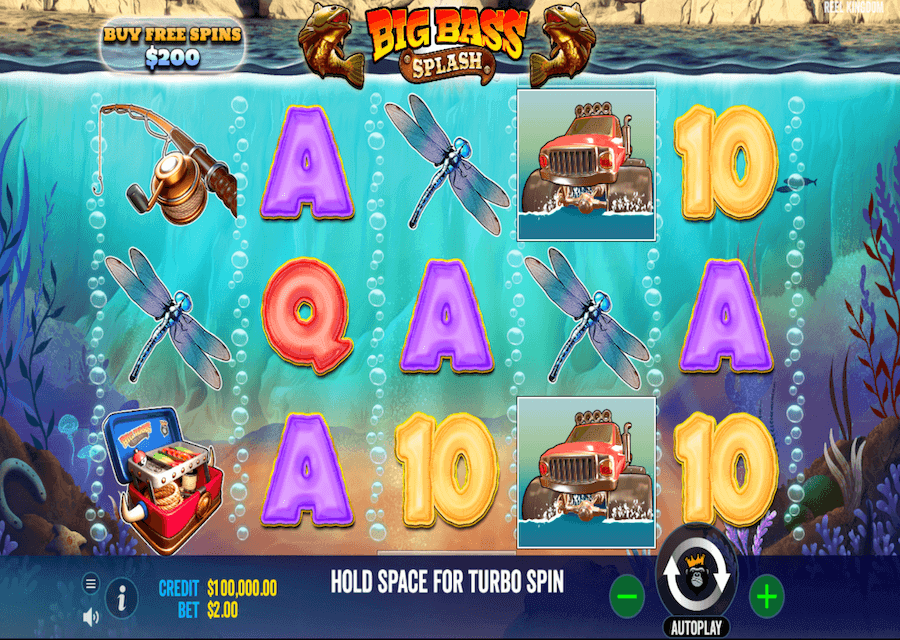 Gráficos e sons Big Bass Splash Reel Kingdom