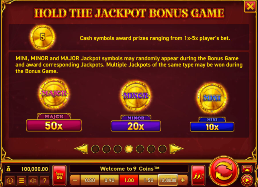 Jackpot 9 Coins caça-níquel Wazdan Brasil