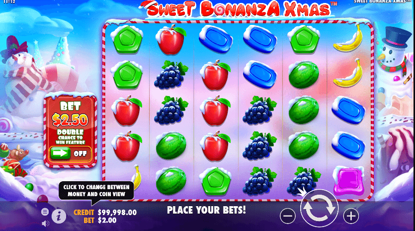 Jackpots ou vitórias no Sweet Bonanza Xmas