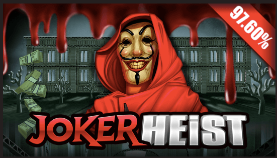 Jocker Heist - Wilds que multiplicam os ganhos em até cinco vezes