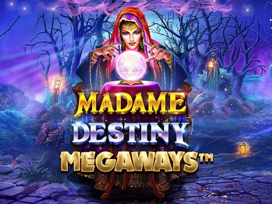 Logotipo Caça-níqueis Madame Destiny Megaways Brasil