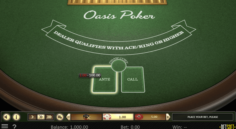 Oasis Poker Pledoo