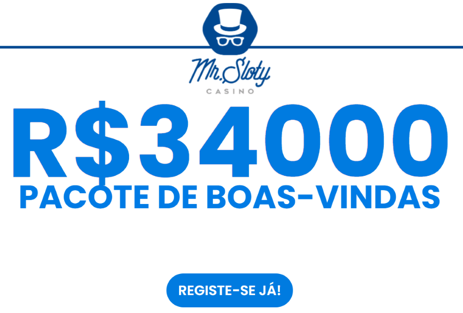 Pacote de boas-vindas do Mr.Sloty