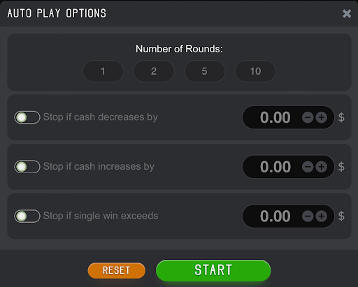 Recurso autoplay Aviator BR crash game