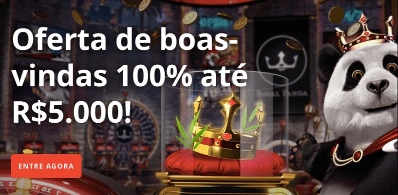 Royal Panda oferta de bônus de boas-vindas BR