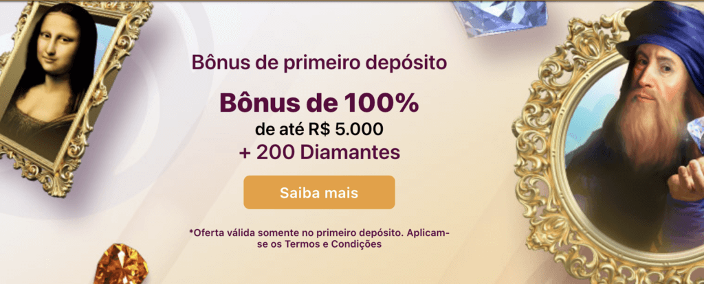 Bônus de boas-vindas - aproveite a sua chance!