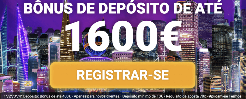 Boas-vindas até R$ 8.000 em JackpotCity!