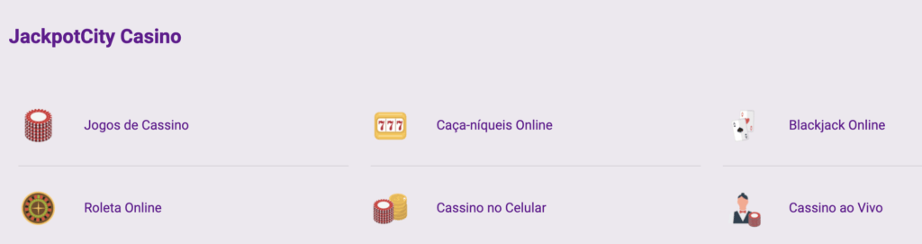 Boas-vindas até R$ 8.000 em JackpotCity!
