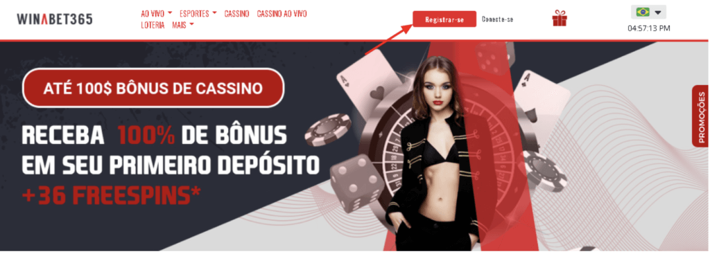 Receba até R$500 de boas-vindas em Winabet365! 