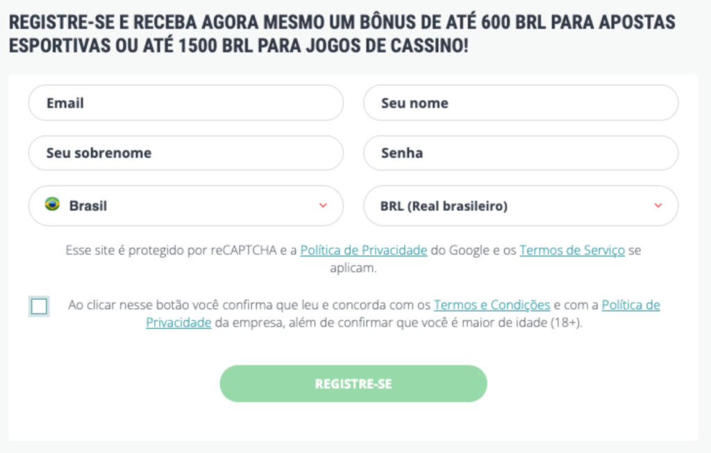 Como abrir uma conta na 22bet