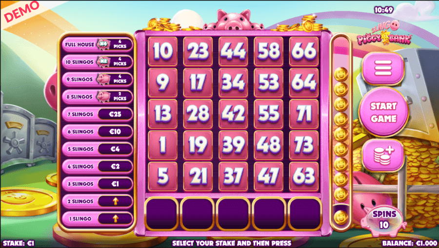 Slot Slingo Piggy Bank
