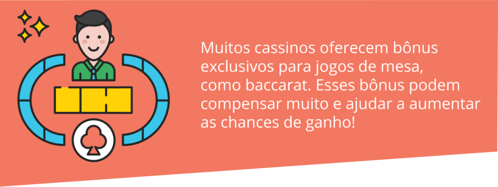 Muitos cassinos online tem ofertas para o Bacará 