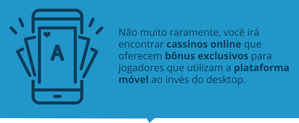 Bônus e ofertas em cassinos móveis