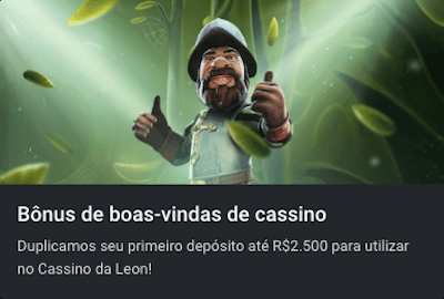 bônus de boas-vindas Leon casino