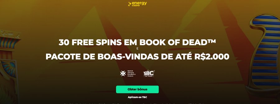 Bônus exclusivo Energy Casino