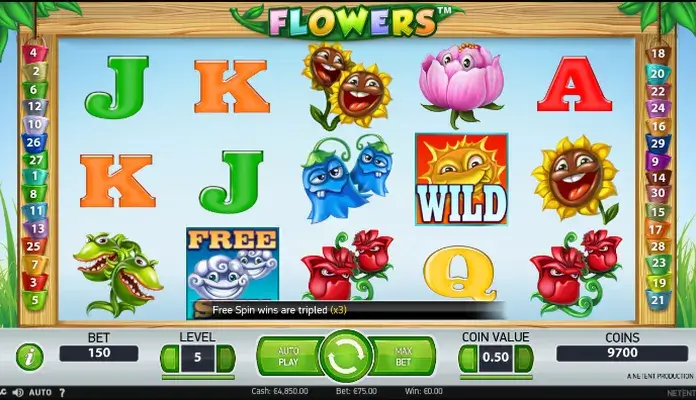 Flowers Slot NetEnt