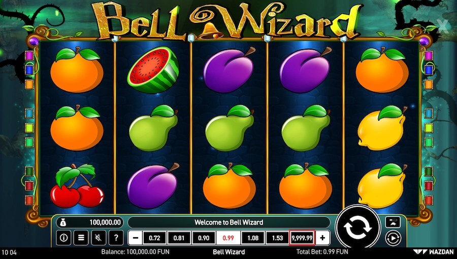 grade do jogo Bell Wizard Wazdan