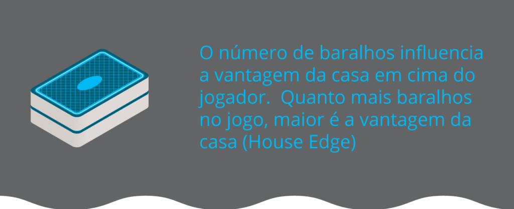 Os números do baralho influenciam nas vantagens da casa 