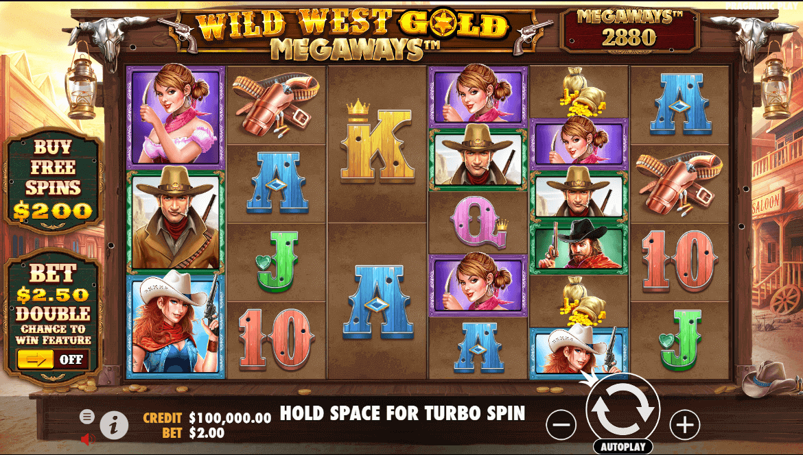 Wild West Gold Megaways slot jackpot