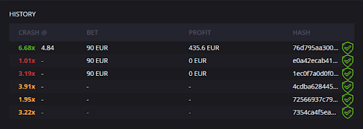 recurso history High Strike BR crash games